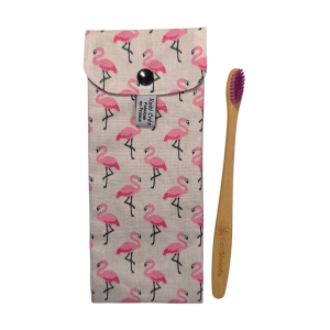 étui à brosse à dents flamand rose