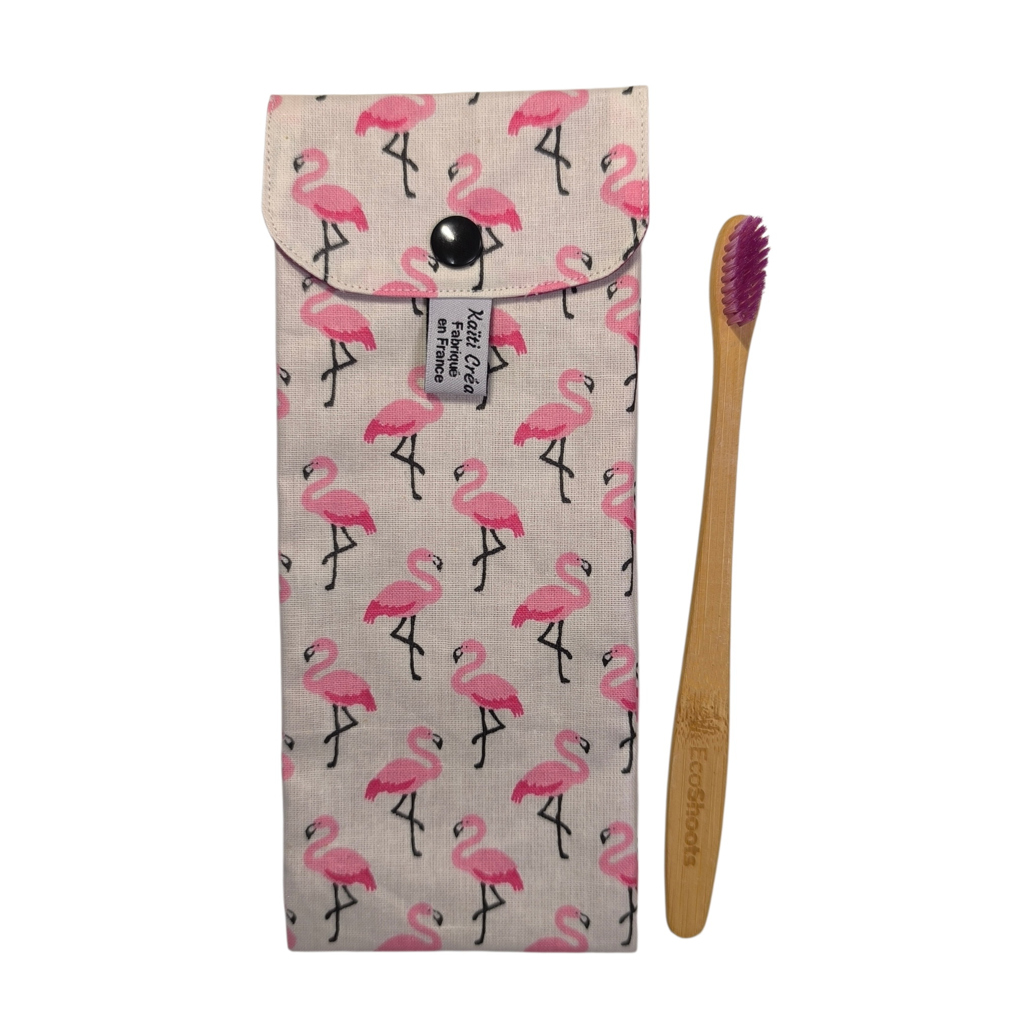 étui à brosse à dents flamand rose