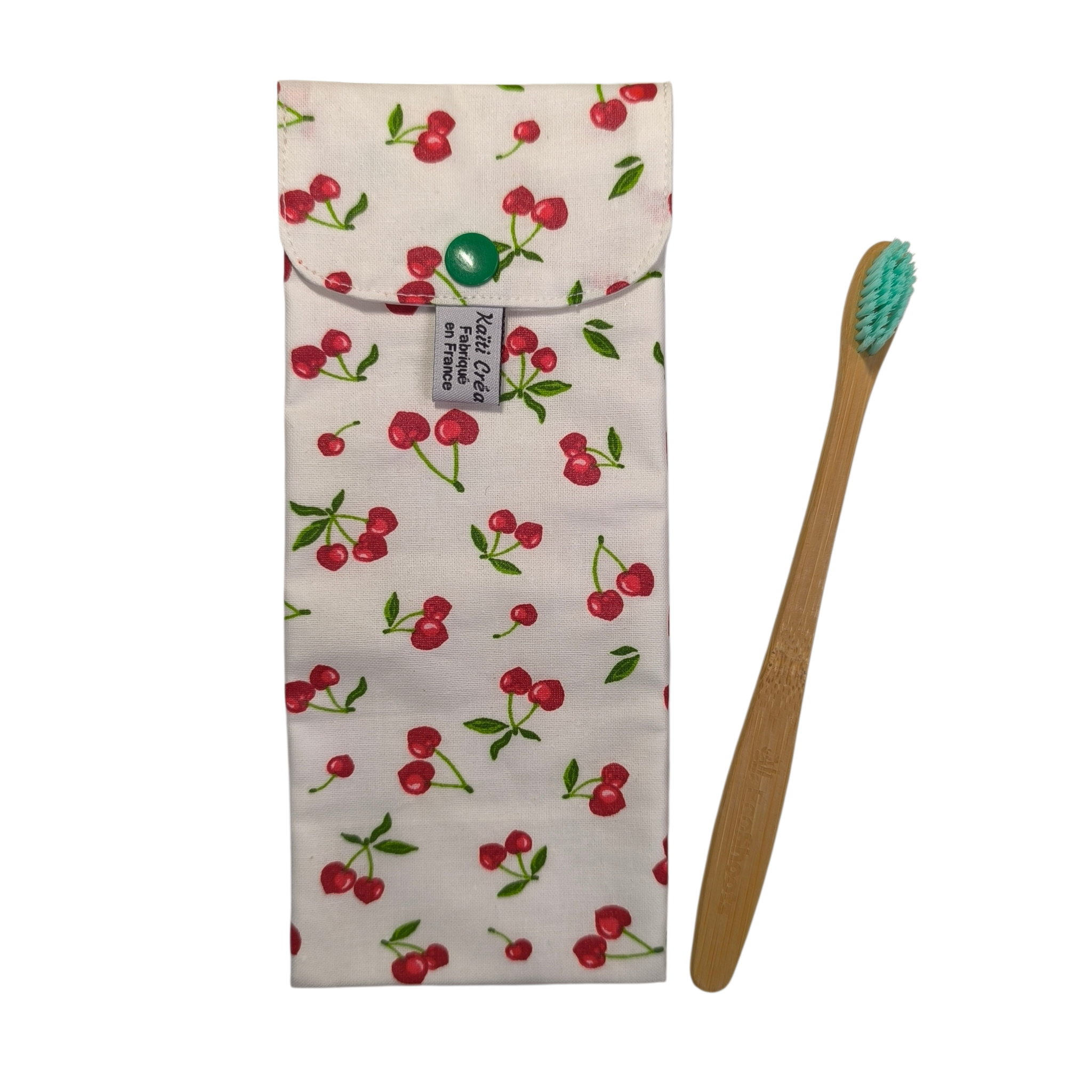 étui à brosse à dents cerise