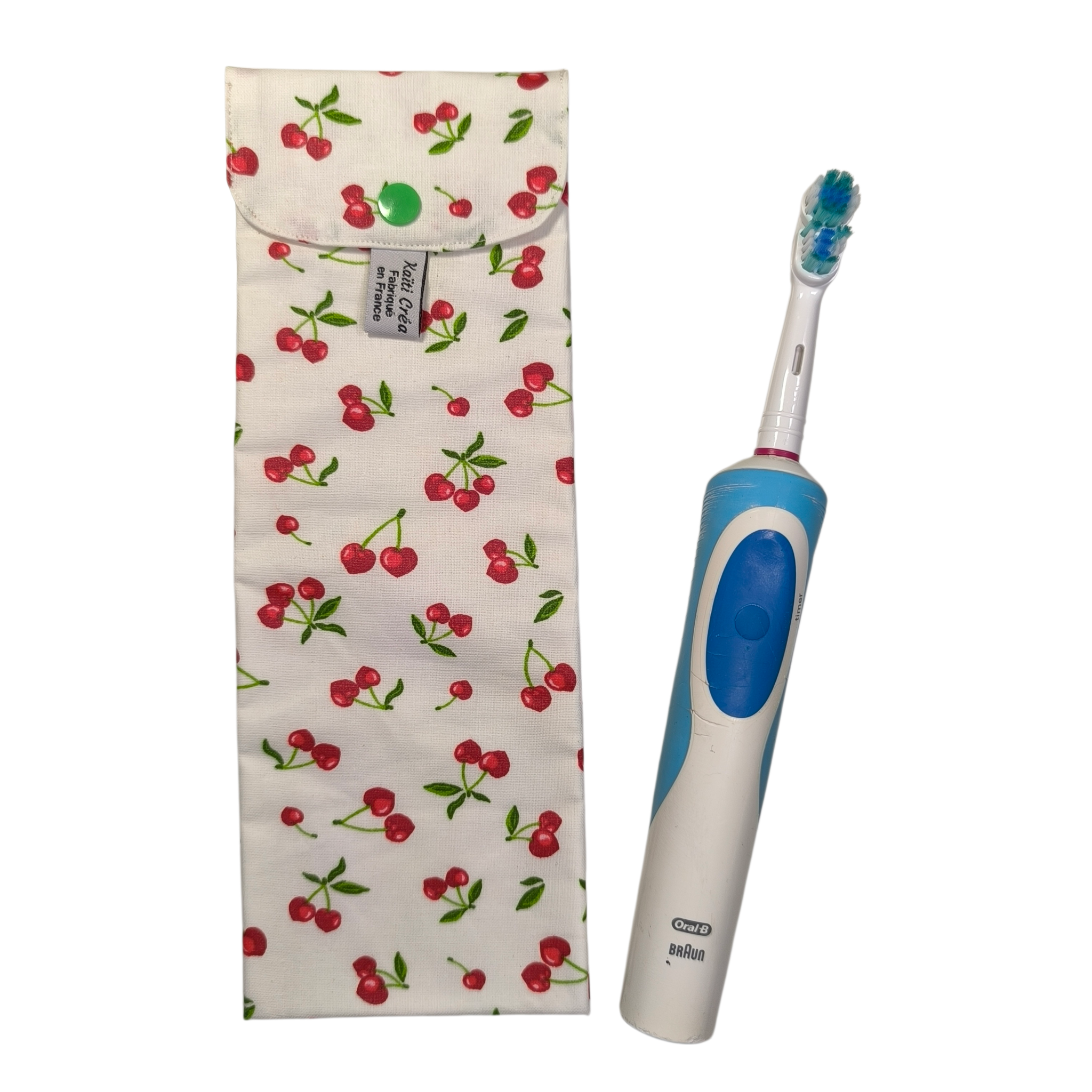 étui à brosse à dents électrique cerise