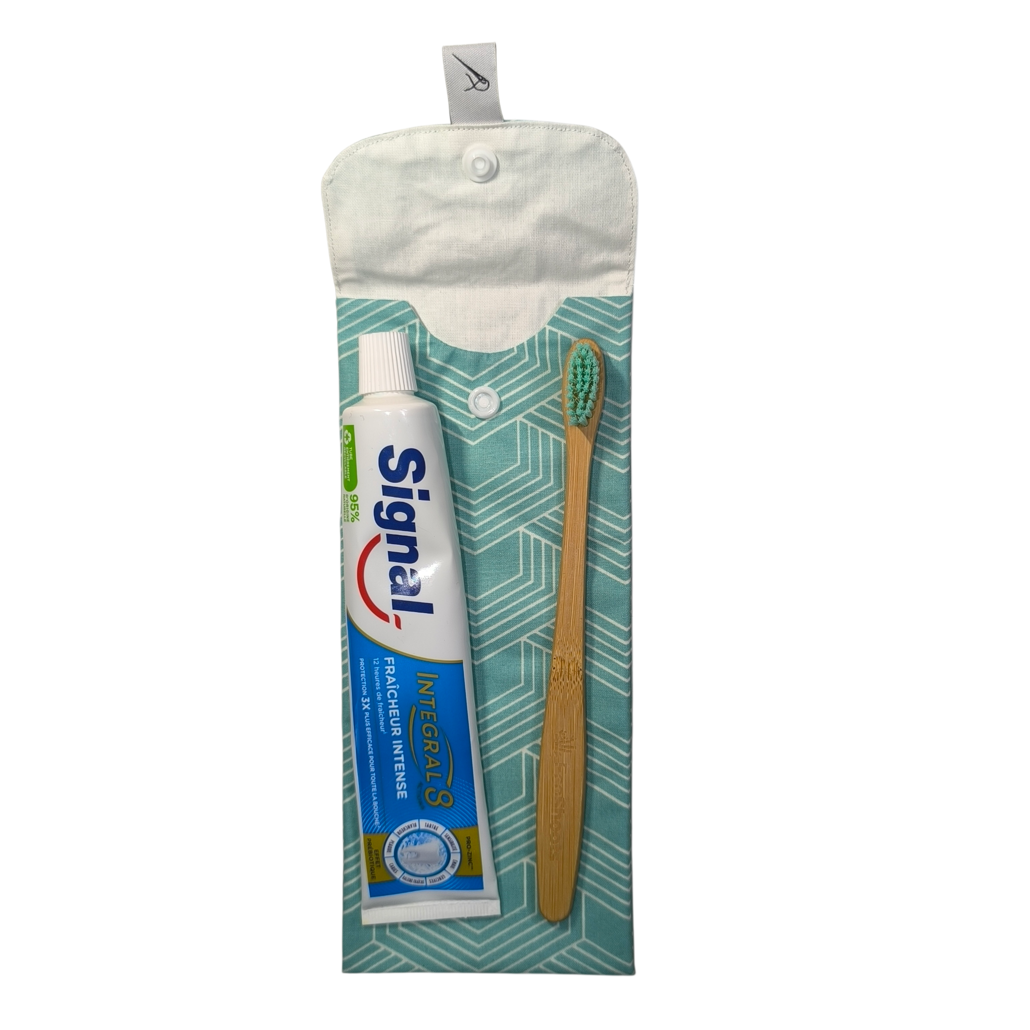 étui à brosse à dents Géométrie ouvert