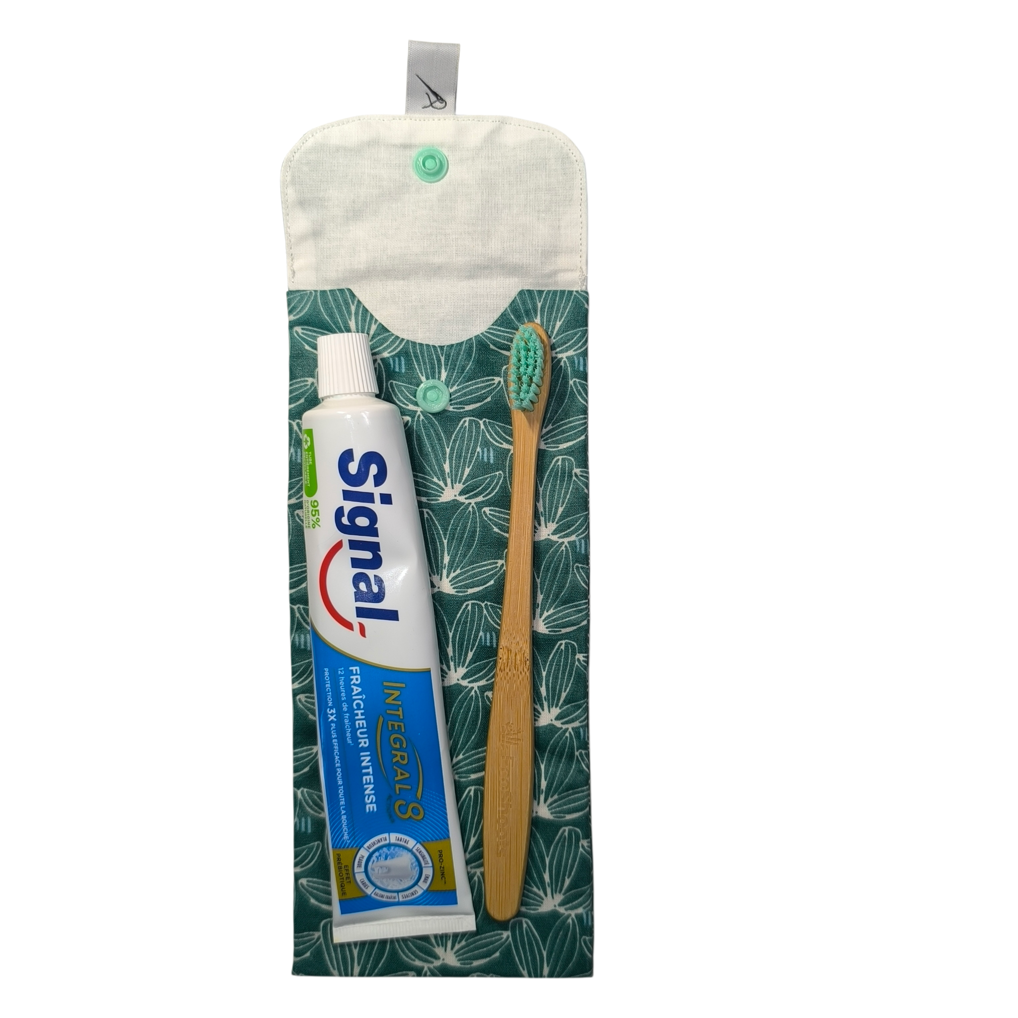 étui à brosse à dents Magnolia ouvert
