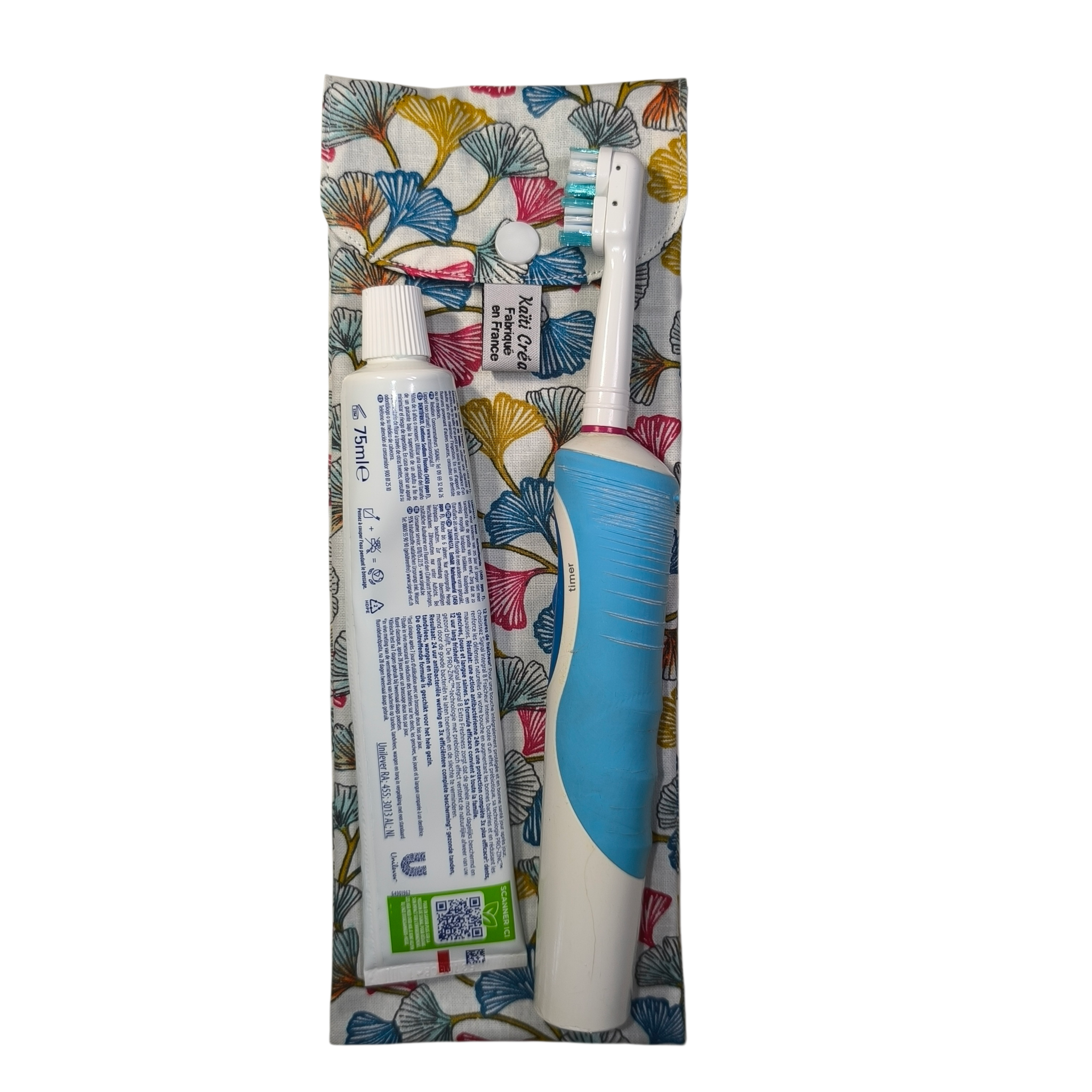 étui à brosse à dents électrique Ginkgo dentifrice