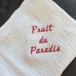 broderie texte rouge