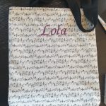 sac de musique broderie prénom