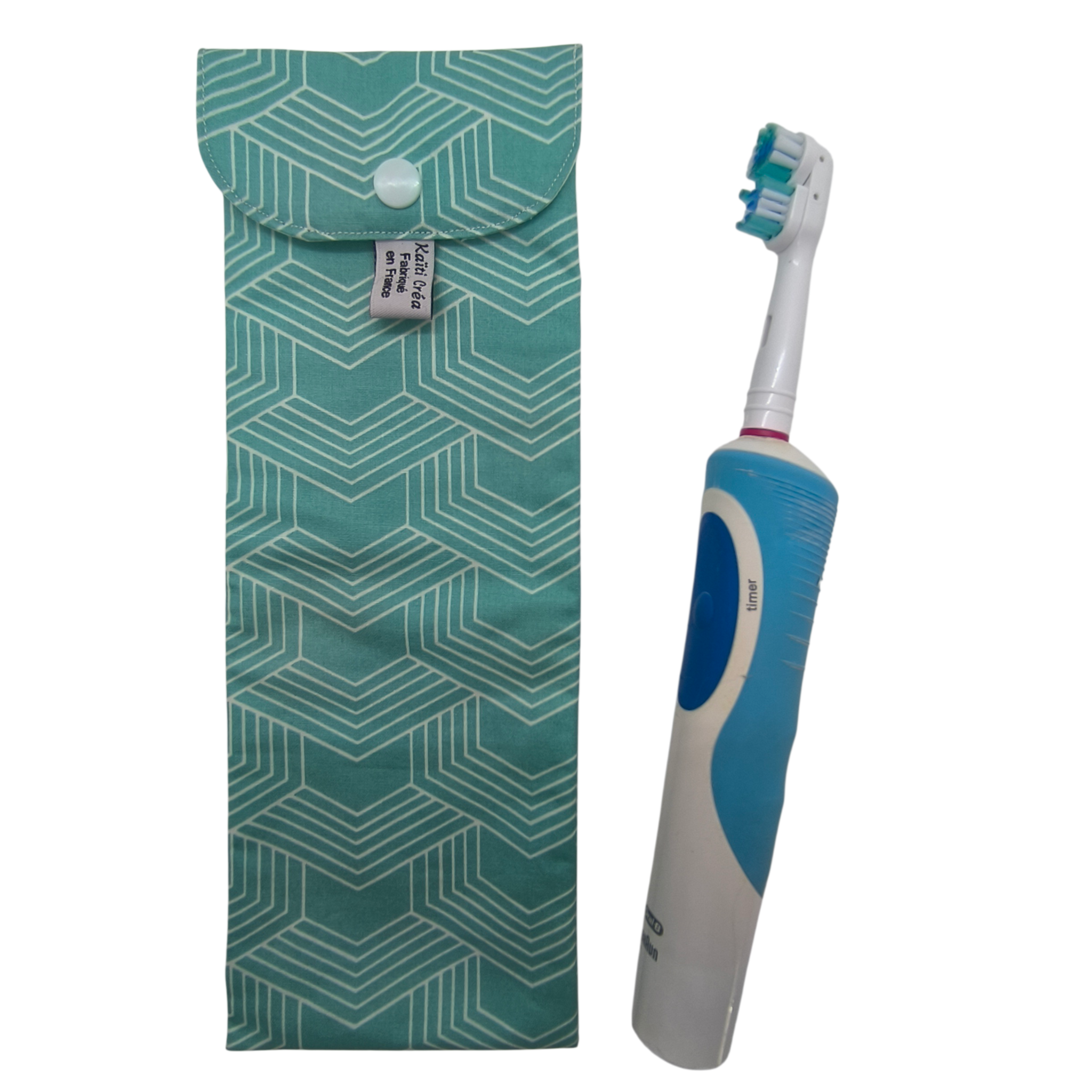 étui à brosse à dents électrique géométrie