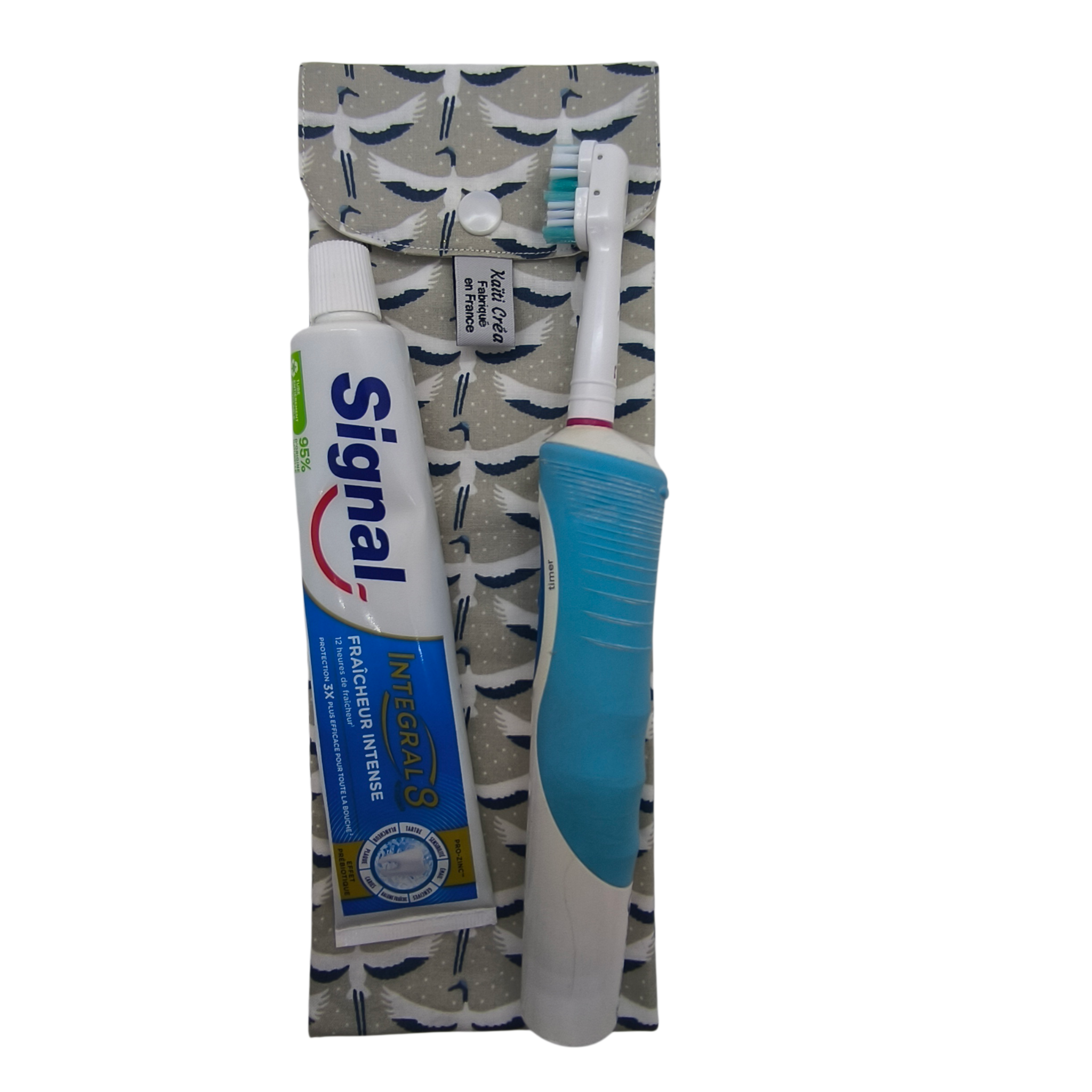 étui à brosse à dents électrique Cigogne dentifrice