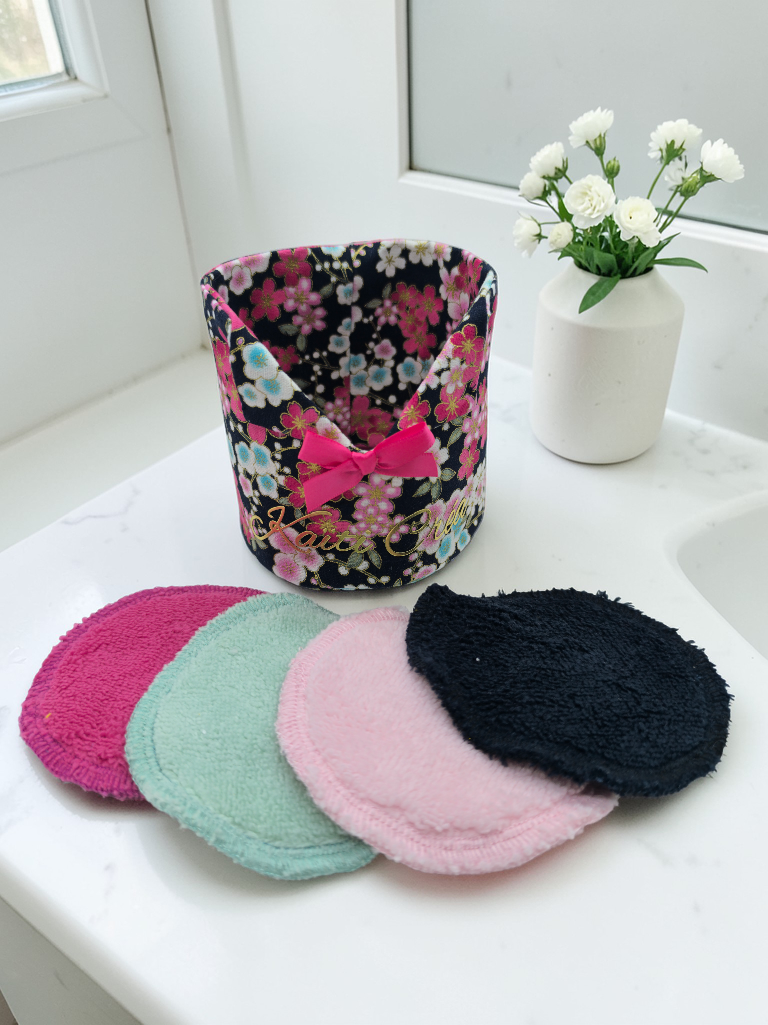 Coton démaquillant lavable Rose – Image 2